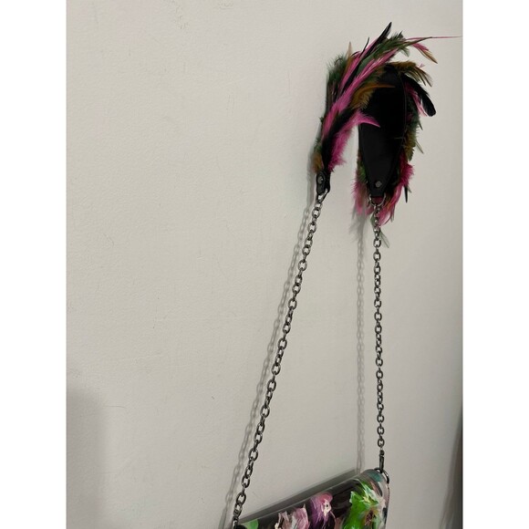 SHARIF ORIGINAL LACQUERED LEATHER SNAKES AND FEATHERS CROSSBODY NEW VERY RARE - Picture 11 of 11